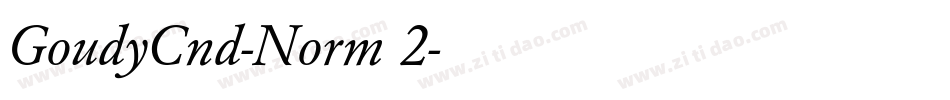 GoudyCnd-Norm 2字体转换